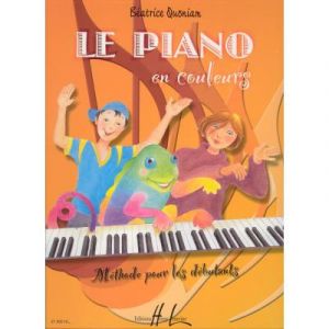 Méthodes et pédagogie LEMOINE QUONIAM BÉATRICE - PIANO EN COULEURS Piano