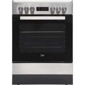 Cuisinière Vitroceramique Beko FSM67320GXS 72L 415V 50Hz Electrique Einbau Noir