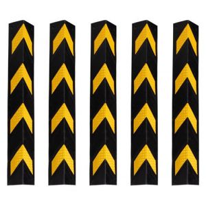 Stagecaptain KS-8010 Adhésives Protection d'Angle les Garages Caoutchouc (Noir/Jaune) Set x5