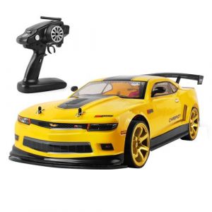 Voiture télécommandée,avec lumière,1:10 70km/h 2,4GHz 4WD - Jaune