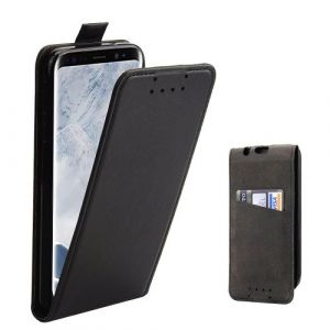 Coque Pour Samsung Galaxy J5 2017 Etui &Agrave; Rabat Protecteur En Cuir V&eacute;ritable (Noir)