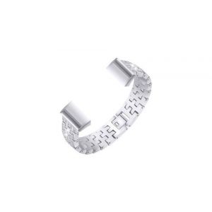Bande de sangle de bracelet en métal en acier inoxydable bling pour montre intelligente fitbit charge 3