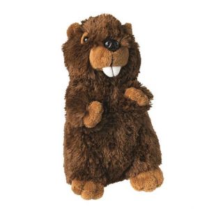 Mbw - Peluche castor - 60637 - marron foncé