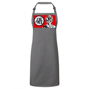Fabulous Tablier Cuisine Premium Gris Dragon Ball San Goku Kanji