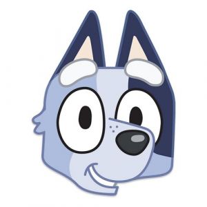 STAR CUTOUTS Masque en carton - Socks (Bluey) - Taille A4