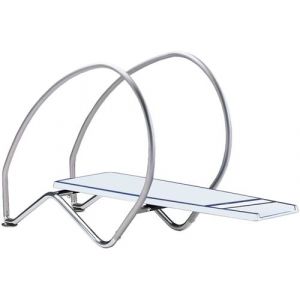 Plongeoir flexible "Dynamic avec arceaux" - 200 x 147.1 x 60 cm - Blanc