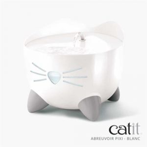 CAT IT Fontaine a eau automatique pour chat  2 5 L    Blanc