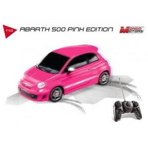 Voiture radio commandée Fiat Abarth 500 1:14 Mondo Motors Rose