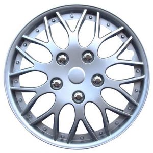 AutoStyle enjoliveurs Missouri 13 pouces ABS argent lot de 4