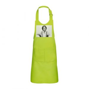 Fabulous Tablier Cuisine Enfant 2 Poches Vert Robin Williams Portrait Noir & Blanc - Haut de gamme