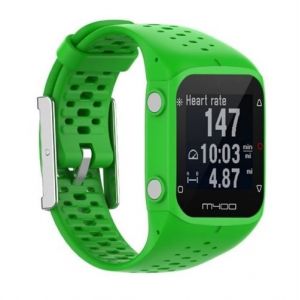 Strap-it Bracelet silicone - compatible pour Polar M400 / M430 (vert)