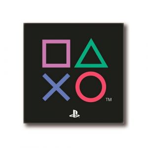 ARGOFIELD Tapis Carr&eacute; Playstation 4 symboles - 80 x 80 cm