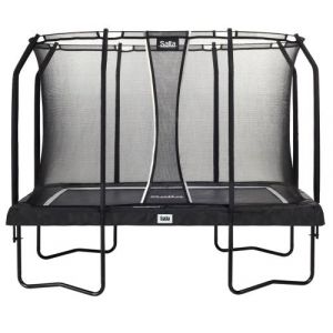 Trampoline Salta 214 x 305 cm Edition Premium Noire rectangulaire avec filet de sécurité