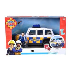 Coffret sam le pompier voiture police avec sons et lumi&egrave;res + malcolm figurine articul&eacute;e + accessoires + carte tigre