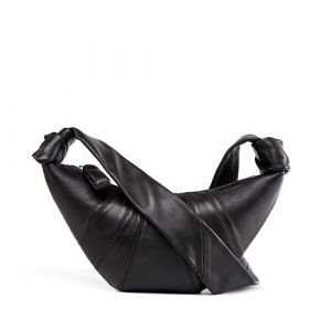 Sac croisé oblique en peau de mouton sac boulettes en cuir véritable marron