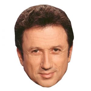 IMPRESSION DIRECT Masque en carton 2D- Michel Drucker - Pr&eacute;sentateur Tv - Taille A4