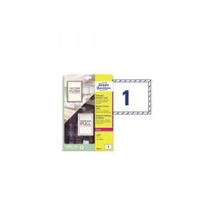 Avery L9002-10 étiquette à imprimer Blanc Imprimante d'étiquette adhésive