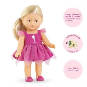 Coffret Mini Corolline  Corolle  Rosy F&eacute;e  Poup&eacute;e en vinyle  Robe de f&eacute;e  Ailes de papillo