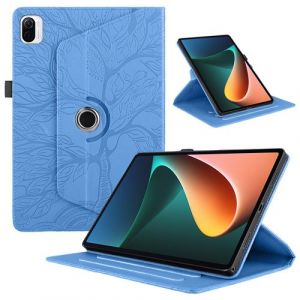 &Eacute;tui FOXDOCK &agrave; rabat rotatif &agrave; 360&deg; pour Xiaomi Pad 5 , r&eacute;sistant aux chocs et dot&eacute; d'un support vertical-Bleu