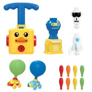 Jouet de voiture avec ballon gonflable - Bleu et jaune