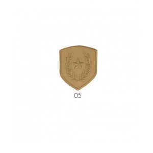 Ecussons Thermocollant Blason Etoile et Laurier 3,5 X 4 cm - Mediac(...) - Camel Marron