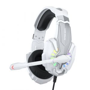 Casque Gamer KOTION EACH G9000PLUS Filaire avec Micro - Compatible PC et PS4 - Blanc