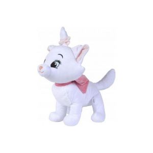 Peluche chat blanc marie 48 cm - set doudou animal enfant aristochats + carte tigre