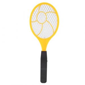 Lampe Anti-moustique 3 couches &eacute;lectriques mouche moustique tapette Bug Zapper raquette Jaune)