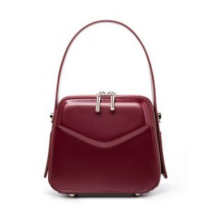 Sac port&eacute; main unique en cuir pour femme rouge livraison gratuite