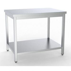 Table Inox de Travail Etag&egrave;re D&eacute;montable   Gamme 600 mm   Combisteel