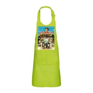 Fabulous Tablier Cuisine Enfant 2 Poches Vert Jumanji Robin Williams - Haut de gamme
