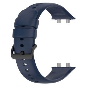 Bracelet pour Oppo Watch 3 Pro Silicone Soft-Touch Sange &agrave; Trous Avizar bleu nuit