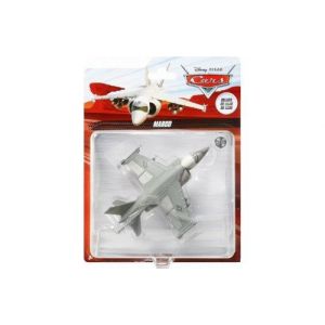 Coffret cars deluxe : avion gris marco - set véhicule miniature + 1 carte offerte - disney