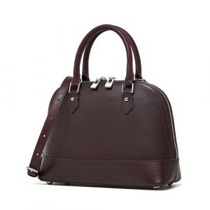 Sac grande capacit&eacute; en cuir v&eacute;ritable femme rouge
