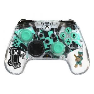 Manette de jeu - Xbox Series X S, Xbox One et PC - Minecraft : Diamond - Sans fil - Transparent