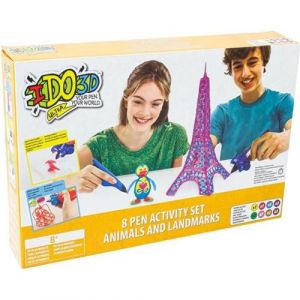 IDO3D Ultra, Coffret 8 tubes, Loisirs creatifs,Dessiner en 3D, Nouvelle formule de gel qui seche rapidement
