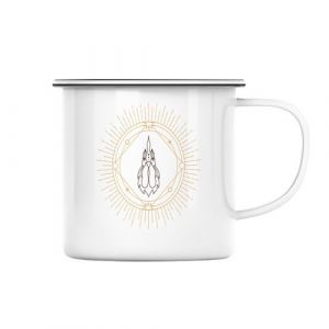 Fabulous Mug en métal émaille Coq Signe Chinois Astrologie