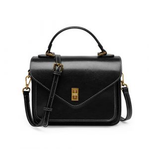 Véritable cuir d'été paille portefeuilles et sacs à main une épaule sac à main noir
