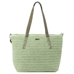 Les Tropeziennes par M.Belarbi - Sac shopping "Enoha" - vert - 43 x 28 x 12 cm - Vert