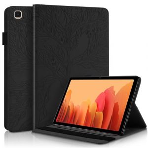 Étui FOXDOCK à rabat pour Honor Pad X8a antichoc en relief avec support et emplacement pour carte-Marron