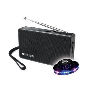 RADIO CD BLUETOOTH  M-30-BT - Bluetooth - CD/CD-R/CD-RW/MP3 - FM/MW avec 20+10 stations m&eacute;morisables -  Lumi&egrave;re OVNI inclus