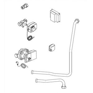 Kit 2&egrave;me circuit vanne basse temp&eacute;rature pour chaudi&egrave;re fioul - ATLANTIC - 074604