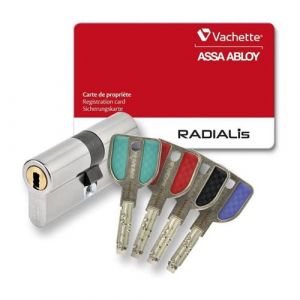 Vachette Cylindre De Serrure Débrayable Radialis Avec 4 Clés Incopiables