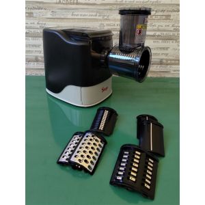 Machine &agrave; p&acirc;tes avec accessoire pour hachoir legumes VERDUBUONA 13 fili&egrave;res 260 W pour toutes les farines, avec kit pour faire du pain/pizza