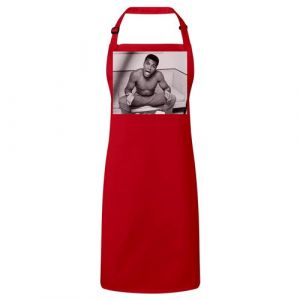 Fabulous Tablier Cuisine Premium Rouge Mohamed Ali Boxeur
