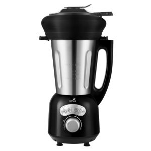 Senya blender chauffant Cook&Ice noir et son panier vapeur en silicone piable de 2L SYCP-HB008NA
