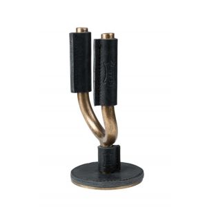 Levys FGHNGR-BRBK Stand Mural en Fer Forg Laiton avec Protections en Cuir Stands et repose-pied