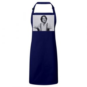 Fabulous Tablier Cuisine Premium Navy Robin Williams Portrait Noir & Blanc