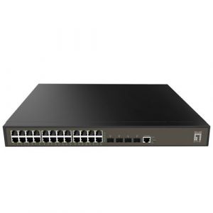 LevelOne GEL-2871 commutateur r&eacute;seau G&eacute;r&eacute; L2+ Gigabit Ethernet (10/100/1000) 1U Noir