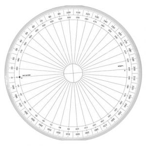 Rapporteur cercle entier grades Ø 30 cm - graphoplex